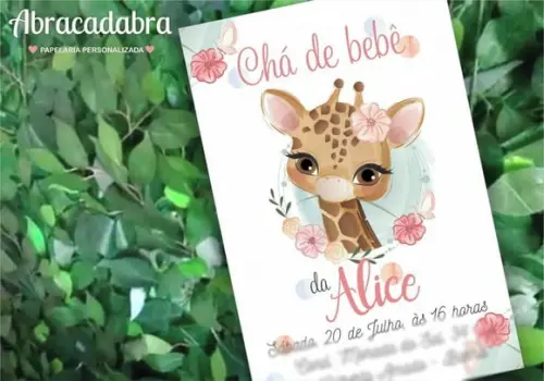 Convite Digital Chá de Bebe Menina