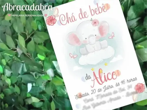 Convite Digital Chá de Bebê Menina
