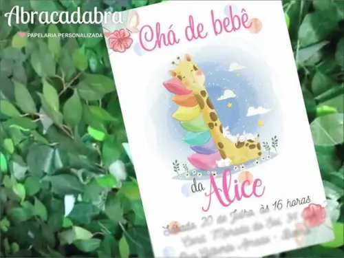 Convite Digital Chá de Bebê Menina
