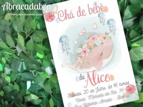 Convite Digital Chá de Bebê Menina