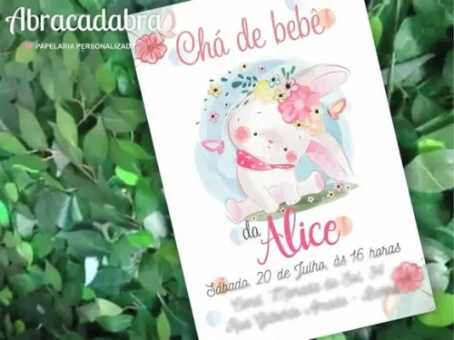 Convite Digital Chá de Bebê Menina