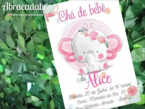 Convite Digital Chá de Bebê Menina