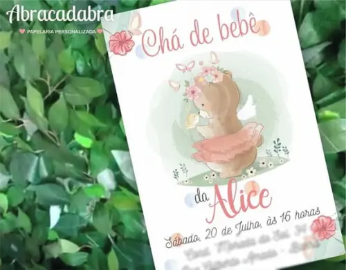 Convite Digital Chá de Bebê Menina