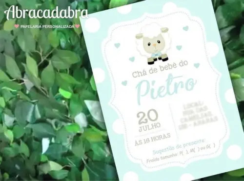 Convite Digital Chá de Bebê Menino
