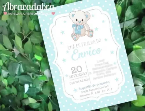 Convite Digital Chá de Bebê Menino