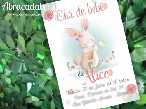 Convite Digital Chá de Bebê Menina
