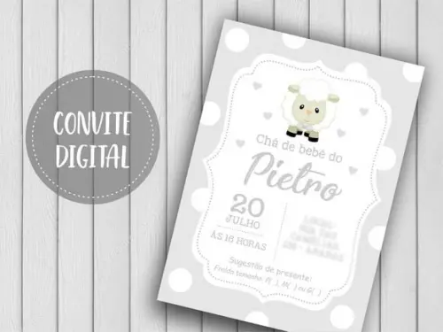 Convite Digital Chá de Bebê Menino