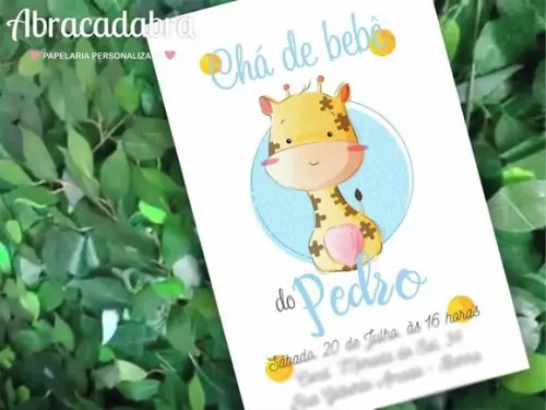 Convite Digital Chá de Bebê Menino