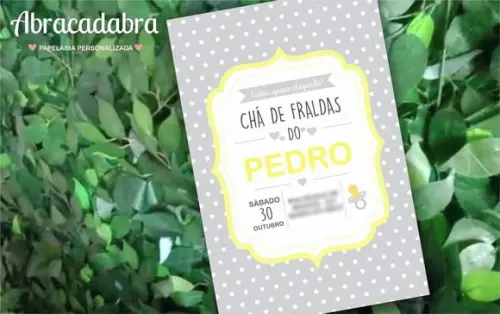 Convite Digital Chá de Fraldas