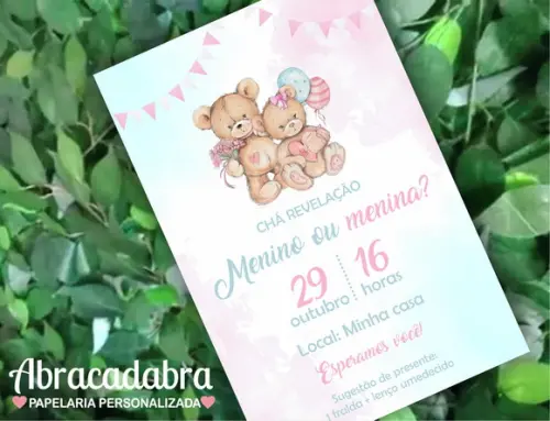 Convite Digital Chá Revelação