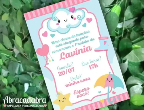 Convite Digital Chuva de Amor
