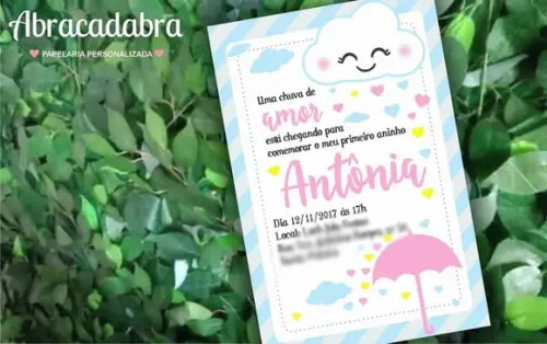 Convite Digital Chuva de Amor