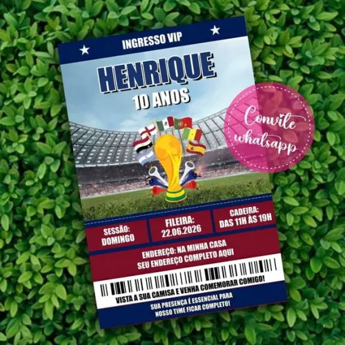 Convite Digital Copa do Mundo 2026