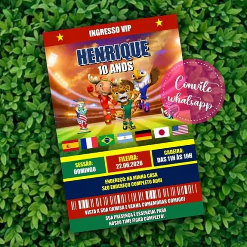 Convite Digital Copa do Mundo 2026