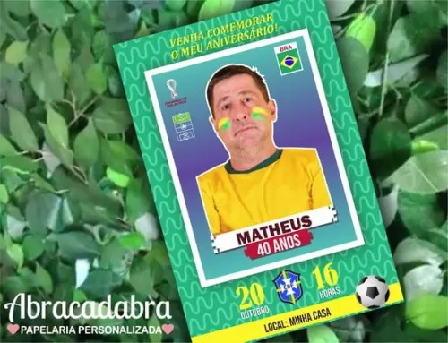 Convite Digital Copa do Mundo Figurinha