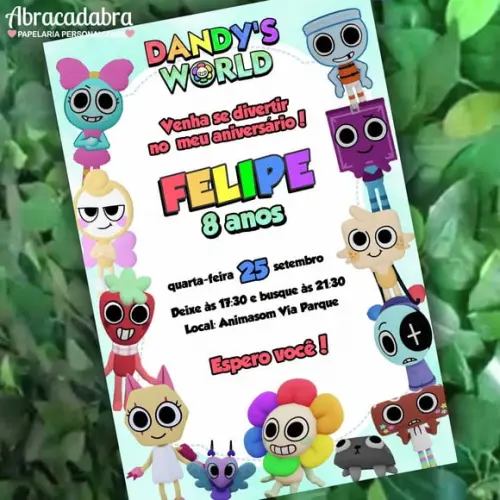Convite Digital Dandy's World