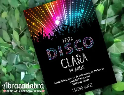 Convite Digital Discoteca