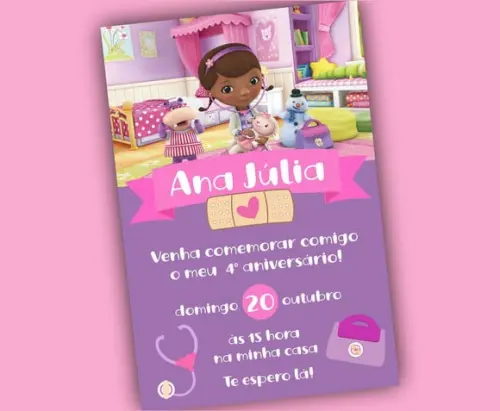 Convite Digital Doutora Brinquedos