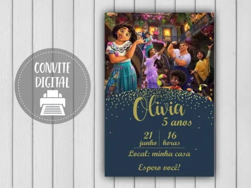 Convite Digital Encanto Disney