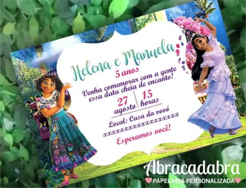 Convite Digital Encanto Mirabel E Isabela