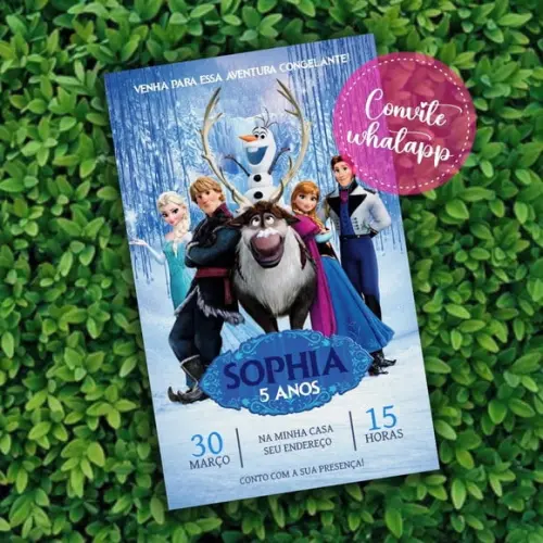 Convite Digital Frozen