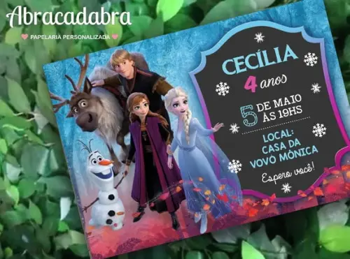Convite Digital Frozen 2