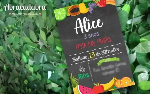 Convite Digital Frutas