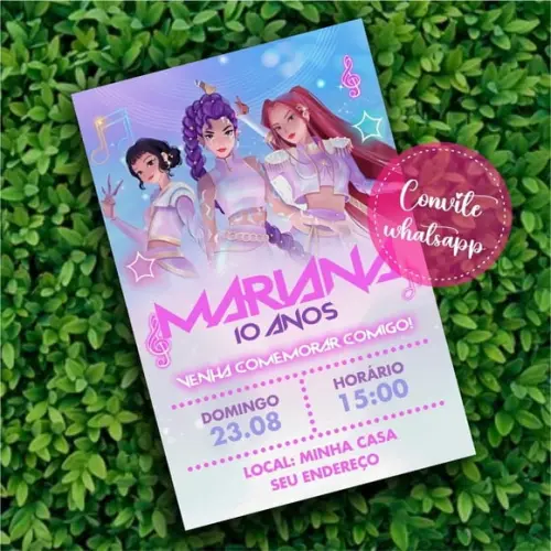 Convite Digital Guerreiras do Kpop