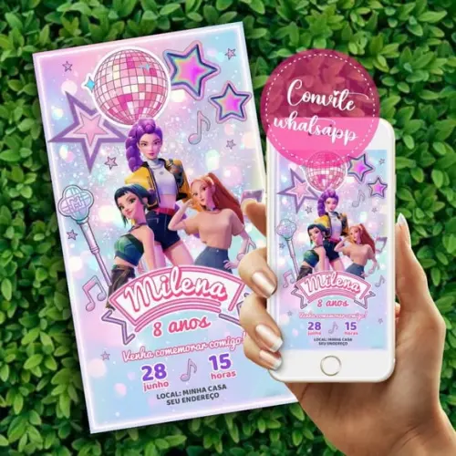 Convite Digital Guerreiras do Kpop