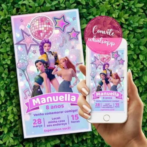 Convite Digital Guerreiras do Kpop