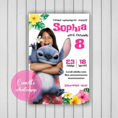 Convite Digital Lilo e Stitch 29