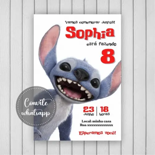 Convite Digital Lilo e Stitch 31