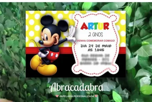 Convite Digital Mickey
