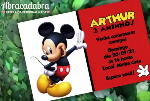 Convite Digital Mickey