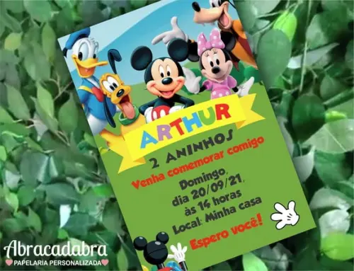 Convite Digital Mickey