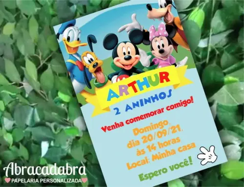 Convite Digital Mickey
