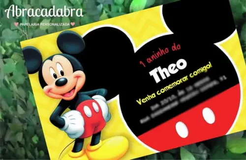Convite Digital Mickey