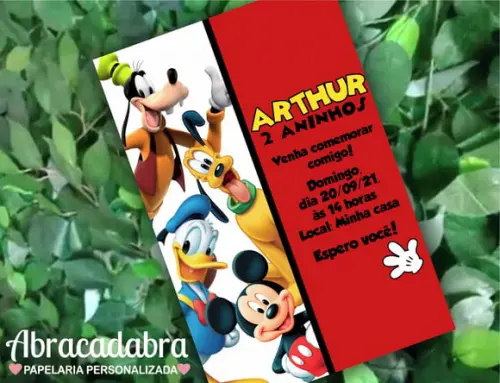 Convite Digital Mickey