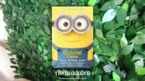 Convite Digital Minions
