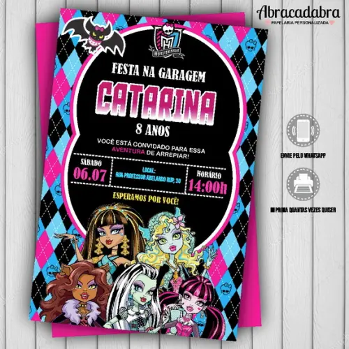 Convite Digital Monster High