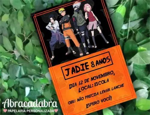 Convite Digital Naruto