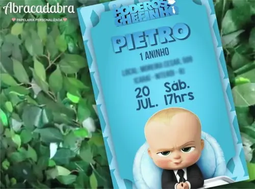 Convite Digital O Poderoso Chefinho