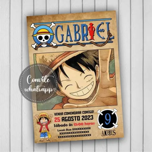 Convite Digital One Piece