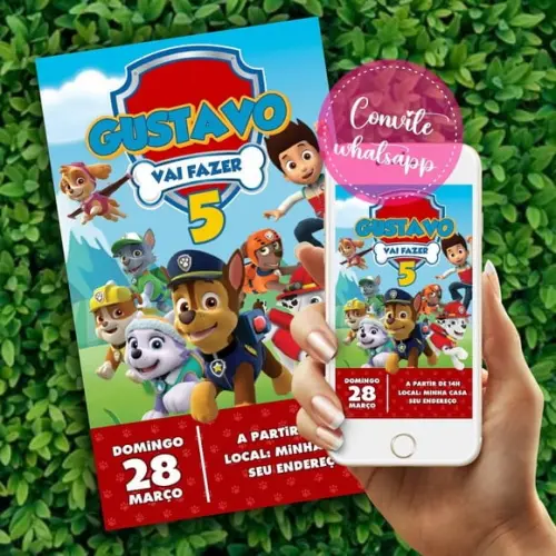 Convite Digital Patrulha Canina