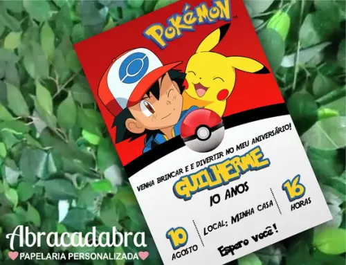 Convite Digital Pokemon