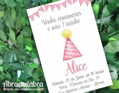 Convite Digital Primeiro Aniversário