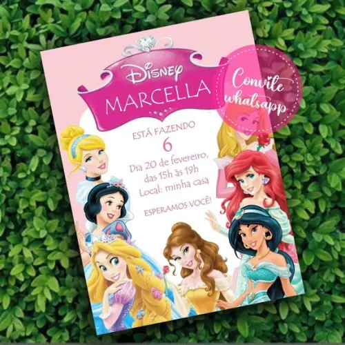 Convite Digital Princesas Disney 16