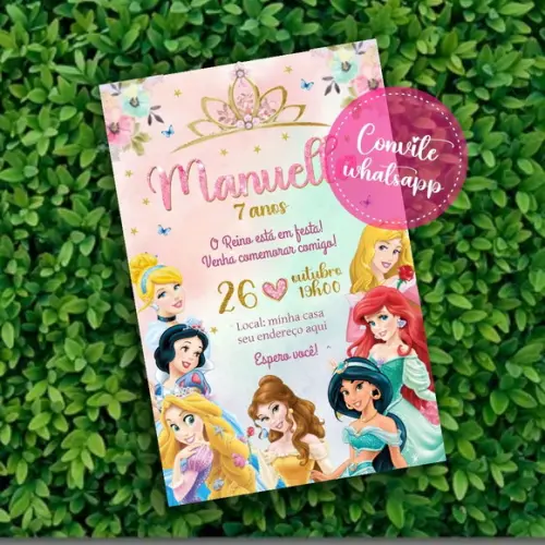 Convite Digital Princesas Disney 19