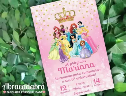 Convite Digital Princesas Disney 29