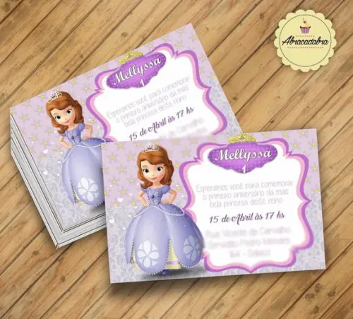 Convite Digital Princesinha Sofia
